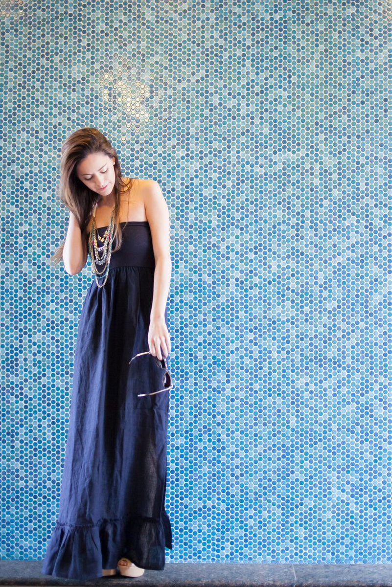 christine maxi dress Christine Ruffle Hem Maxi Dress