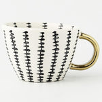 Load image into Gallery viewer, Handmade Latte and Espresso Mugs With Gold Handle
