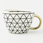 Load image into Gallery viewer, Handmade Latte and Espresso Mugs With Gold Handle
