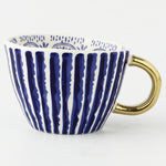 Load image into Gallery viewer, Handmade Latte and Espresso Mugs With Gold Handle
