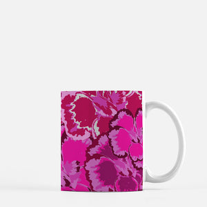 Purple Abstract Graphic Floral Print 11 oz Mug