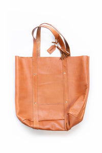 XL Raw Leather Tote