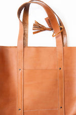 Load image into Gallery viewer, XL Raw Leather Tote
