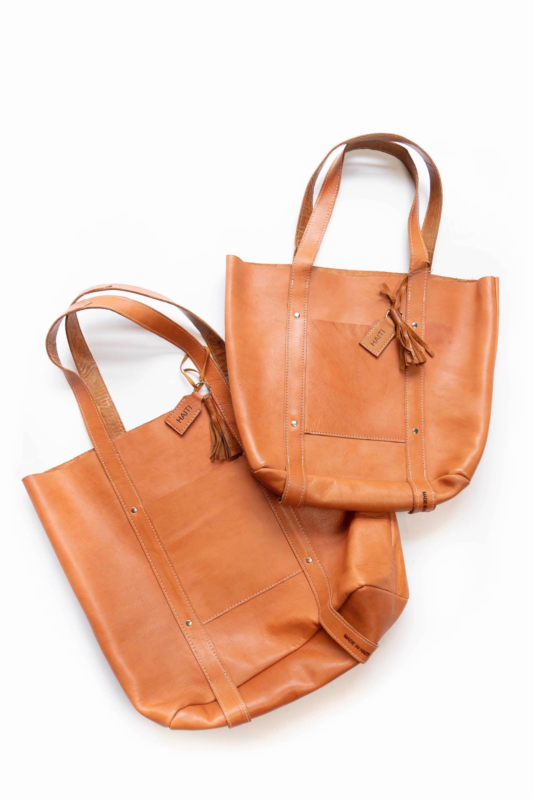 XL Raw Leather Tote