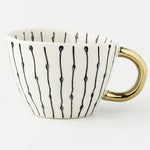 Load image into Gallery viewer, Handmade Latte and Espresso Mugs With Gold Handle
