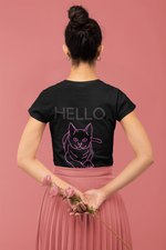 Load image into Gallery viewer, Hello. Unisex Cat Shirt (Back Print)
