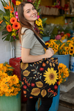 Load image into Gallery viewer, Fall Florals Tote Bag
