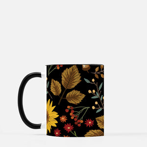 Fall Flowers Ceramic 11 oz Mug