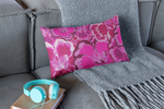 Load image into Gallery viewer, Graphic Floral Print Lumbar Accent Pillow Cover
