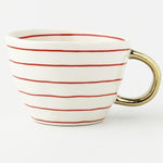 Load image into Gallery viewer, Handmade Latte and Espresso Mugs With Gold Handle
