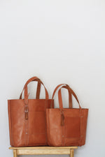 Load image into Gallery viewer, XL Raw Leather Tote
