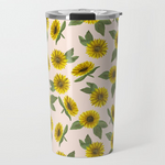 Load image into Gallery viewer, Sunflower Watercolor Travel Mug
