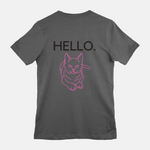 Load image into Gallery viewer, Hello. Unisex Cat Shirt (Back Print)
