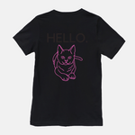 Load image into Gallery viewer, Hello. Unisex Cat Shirt (Back Print)
