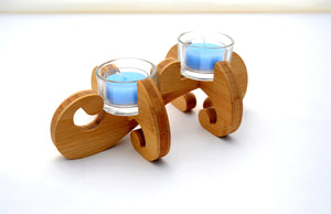 K.O.T. Tea Light Holder in bamboo