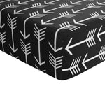 Load image into Gallery viewer, Crib Sheet - Black White Arrow
