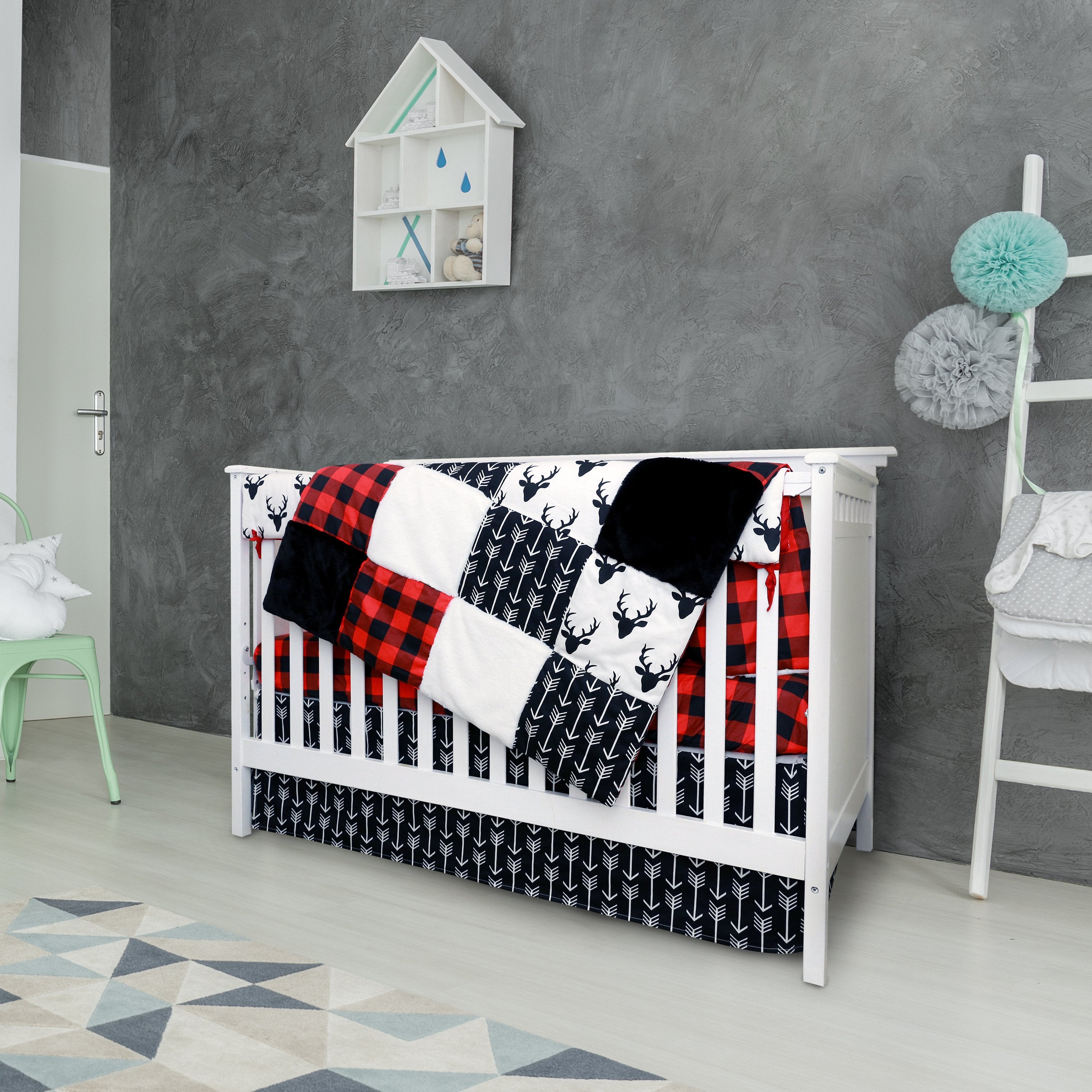 4 Pc Crib Bedding - Woodland Collection