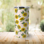 Load image into Gallery viewer, Sunflower Watercolor Travel Mug
