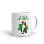 Load image into Gallery viewer, I Regret Nothing Cat Mug 11 or 15 OZ
