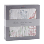 Load image into Gallery viewer, Turtles and Water Lily Newcastle Blanket
