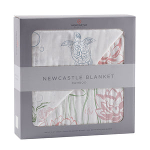 Turtles and Water Lily Newcastle Blanket