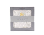 Load image into Gallery viewer, Vintage Wheel Bamboo Muslin Crib Sheet
