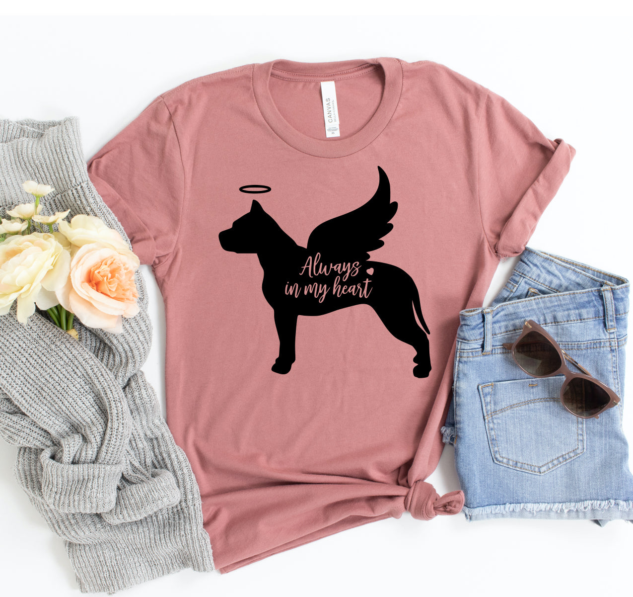 Always In My Heart Dog T-shirt