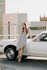 Load image into Gallery viewer, Coco Dress | White Polka Dot
