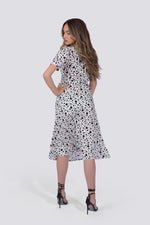 Load image into Gallery viewer, Coco Dress | White Polka Dot
