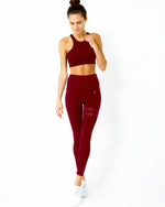 Load image into Gallery viewer, Ashton Set - Sports Bra &amp; Leggings - Maroon
