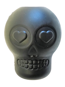 MKB Magnum Sugar Skull Ultra-Durable Chew Toy & Treat Dispenser - Large - Black