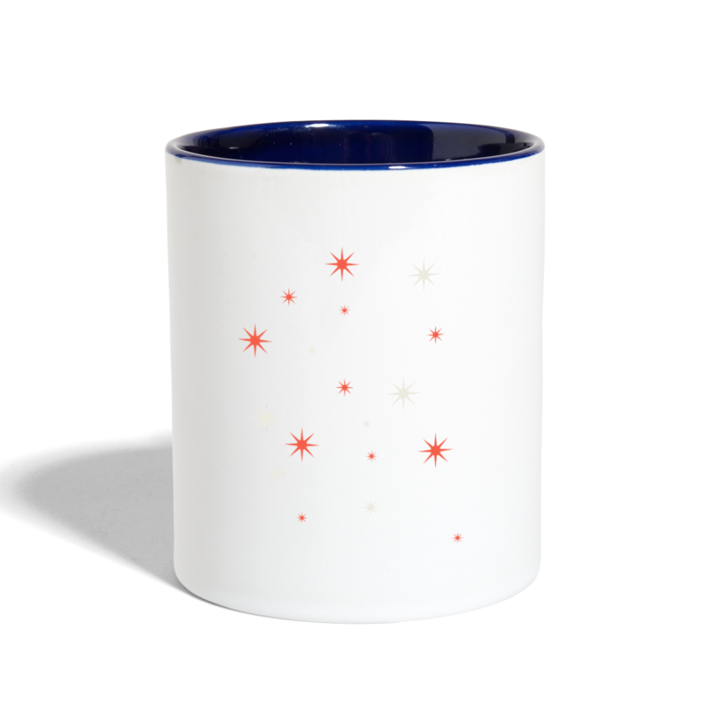 Contrast Coffee Mug - white/cobalt blue