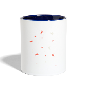 Contrast Coffee Mug - white/cobalt blue