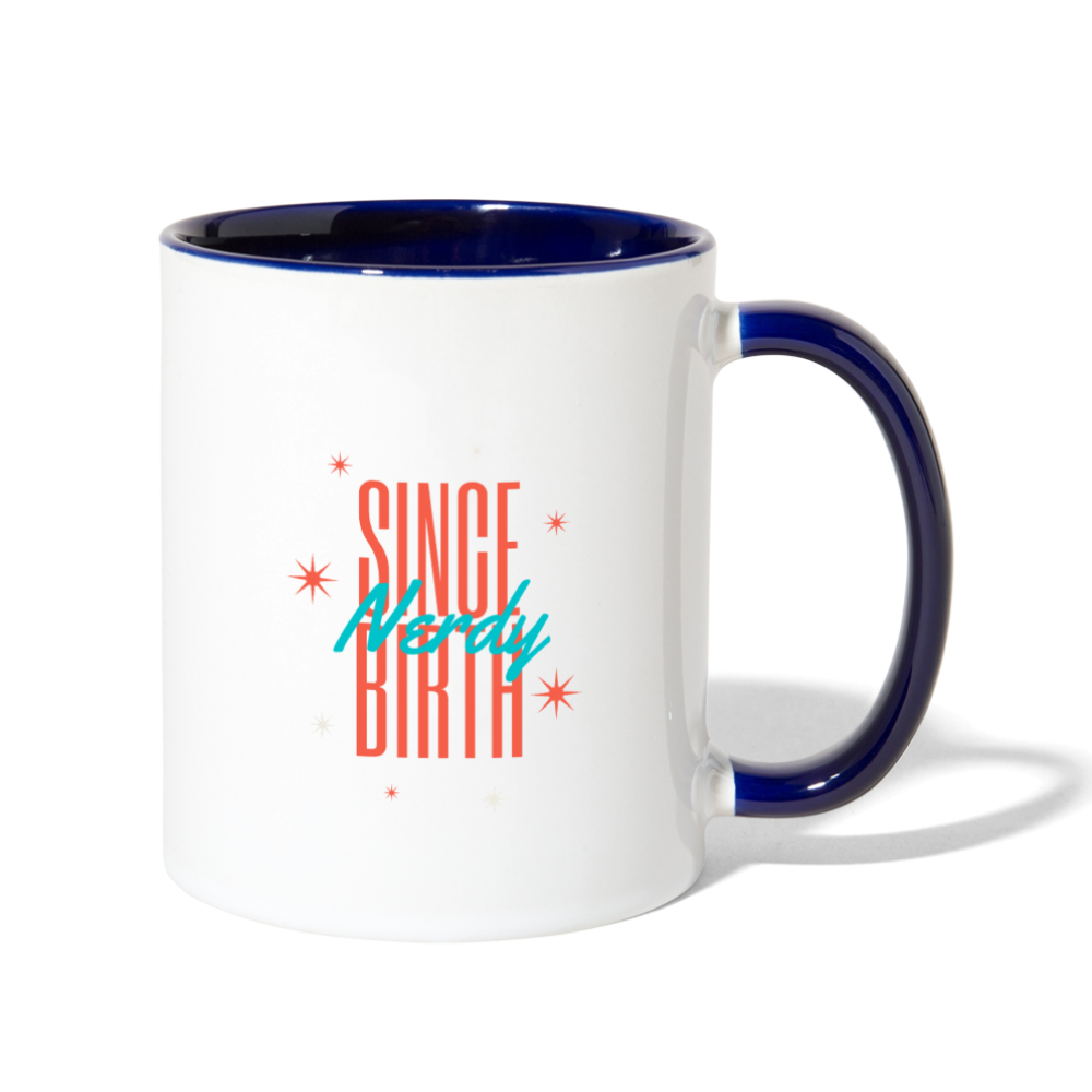 Contrast Coffee Mug - white/cobalt blue