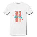 Load image into Gallery viewer, Men’s &#39;Nerdy Since Birth&#39; Premium Organic T-Shirt - white
