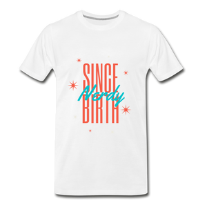 Men’s 'Nerdy Since Birth' Premium Organic T-Shirt - white