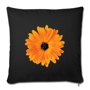 Throw Pillow Cover 18” x 18” - black