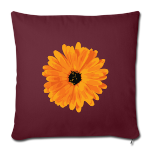 Throw Pillow Cover 18” x 18” - burgundy