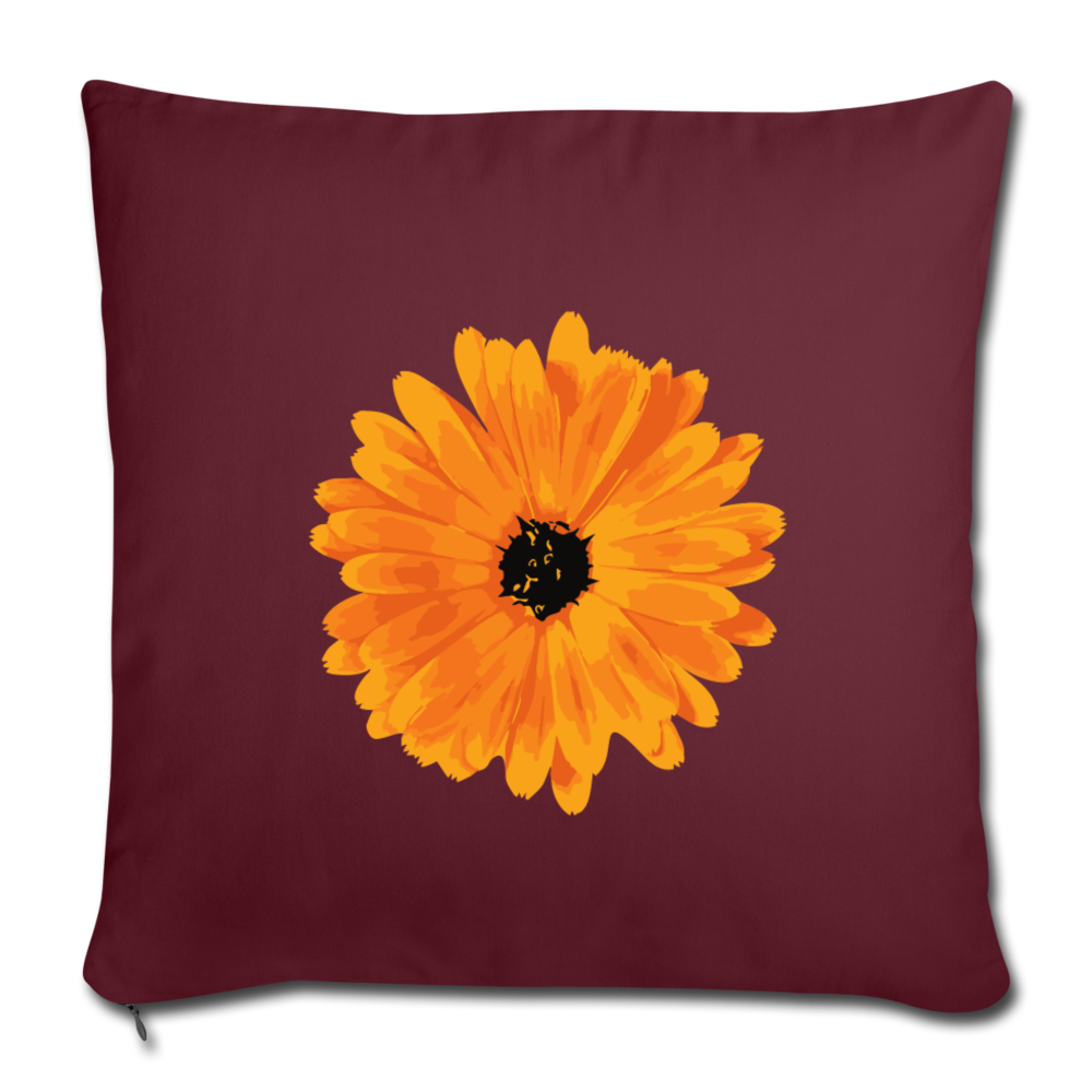 Throw Pillow Cover 18” x 18” - burgundy