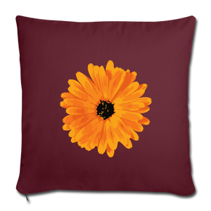 Throw Pillow Cover 18” x 18” - burgundy