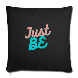 Throw Pillow Cover 18” x 18” - black