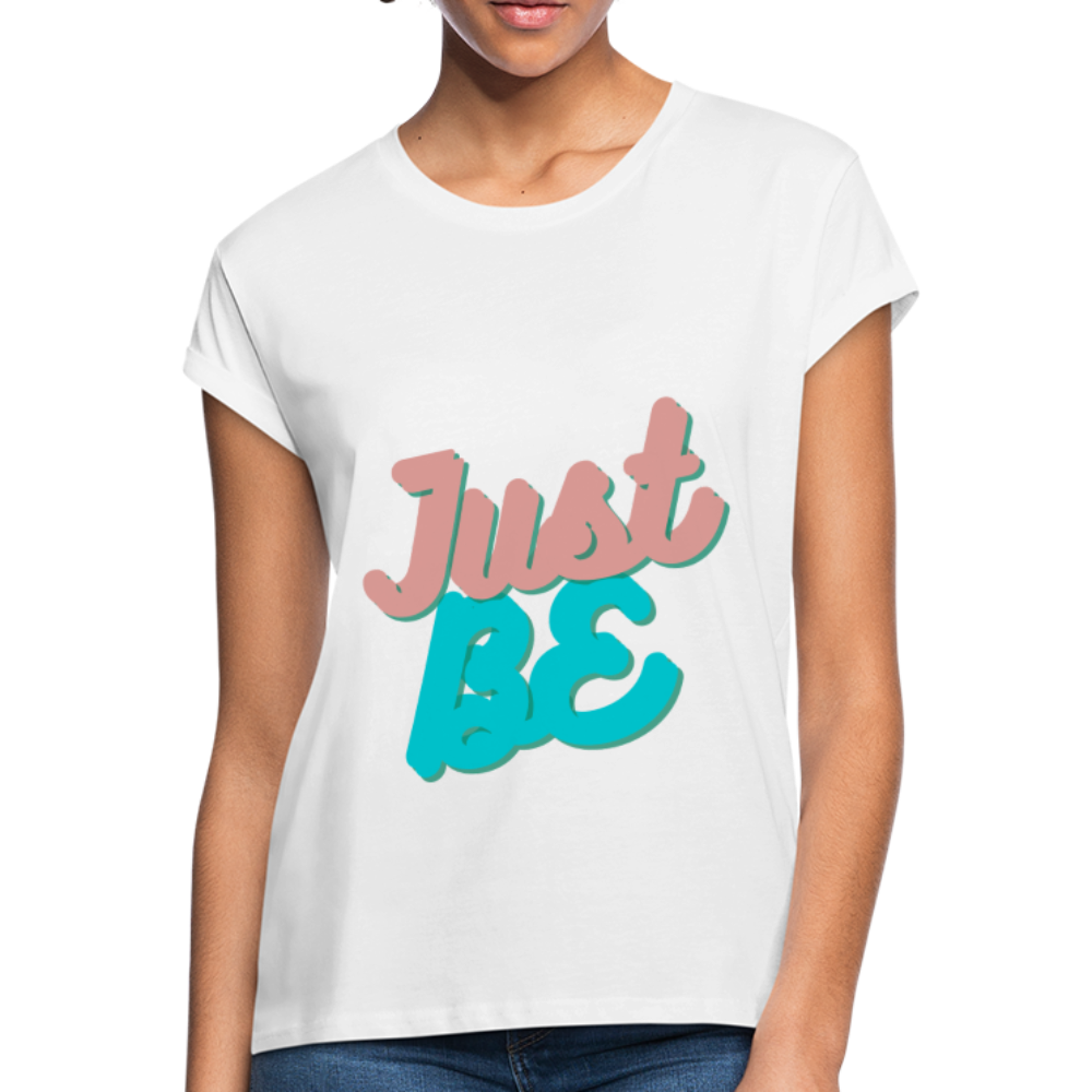 Just Be Women's Relaxed Fit T-Shirt - white