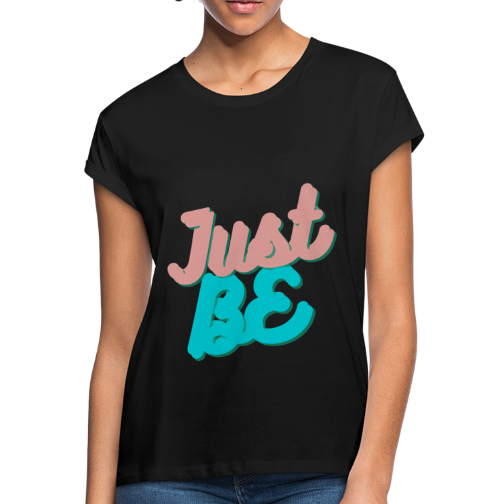 Just Be Women's Relaxed Fit T-Shirt - black