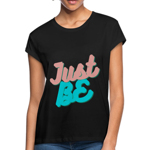 Just Be Women's Relaxed Fit T-Shirt - black