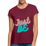 Load image into Gallery viewer, Just Be Women&#39;s Relaxed Fit T-Shirt - burgundy
