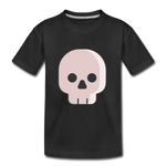 Load image into Gallery viewer, Toddler Premium Pink Skull Organic T-Shirt - black
