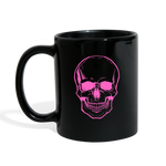 Load image into Gallery viewer, Black Pink Skull Mug - black
