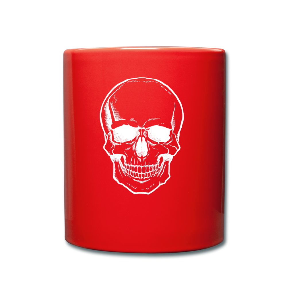 Halloween Skull X-Ray Mug - red