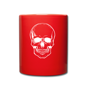 Halloween Skull X-Ray Mug - red