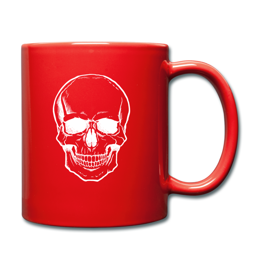 Halloween Skull X-Ray Mug - red